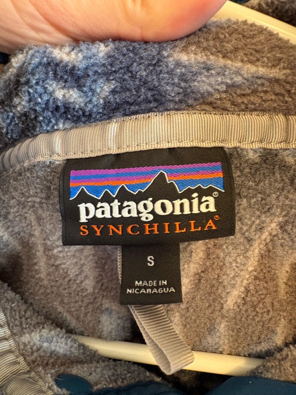 Patagonia Synchilla Blue/Grey Fleece - Picture 3 of 3
